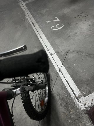 Bicicleta 20 morada y negra