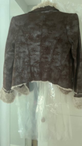 Chaqueta aviador marrón con borreguito