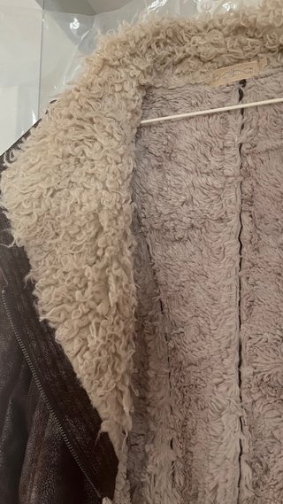 Chaqueta aviador marrón con borreguito