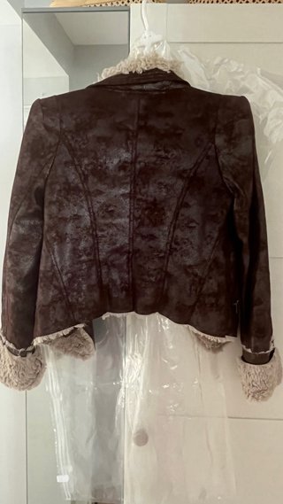 Chaqueta aviador marrón con borreguito
