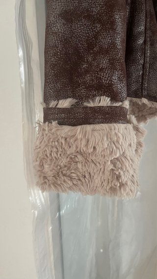 Chaqueta aviador marrón con borreguito