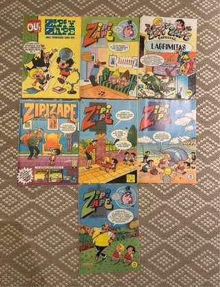 Lote 7 cómics Zipi y Zape antiguos