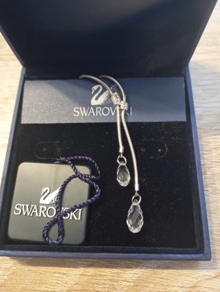 Collar Swarovski lágrimas plata