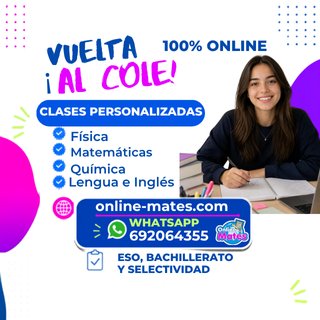 MATEMÁTICAS FISICA Y QUÍMICA PROFESORES ONLINE