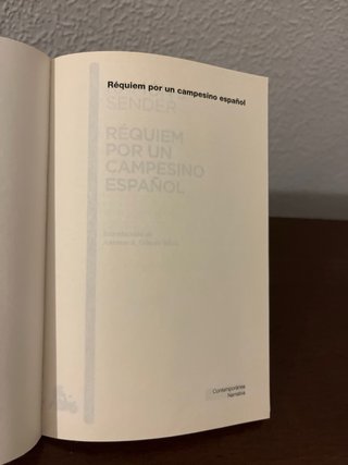 Réquiem por un campesino español /Ramón J . Sender
