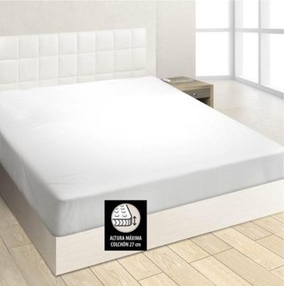 Sábana Bajera Burrito Blanco 180cm