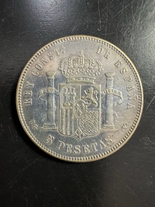5 Pesetas Alfonso XIII 1896 Plata .900