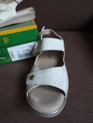 Sandalias Pitillos Plata Talla 37