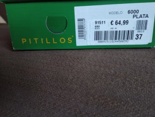 Sandalias Pitillos Plata Talla 37