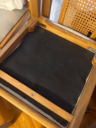 4 Sillas Comedor Madera y Caña
