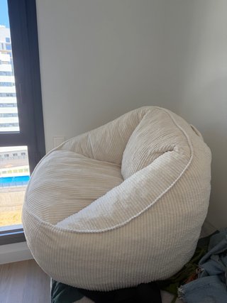 Puf súper cómodo beige conforama