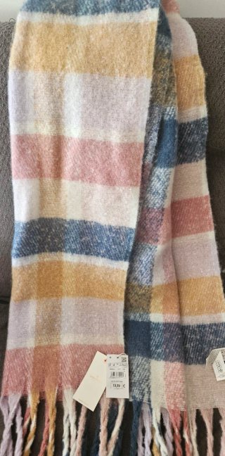 Bufanda Springfield cuadros multicolor