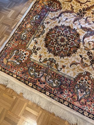 Alfombra Vintage Beige y Marrón