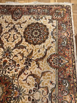 Alfombra Vintage Beige y Marrón