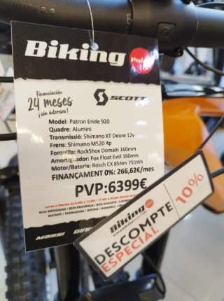 Scott Patron Eride 920 E-bike del 15/02/2023
