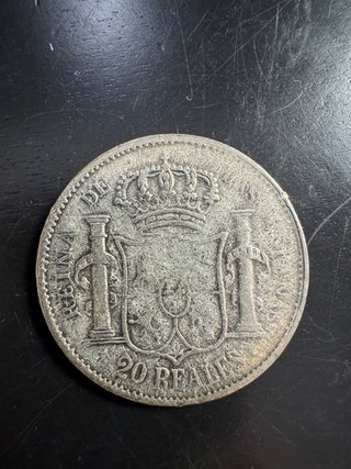 Moneda Plata 20 Reales Isabel II 1852