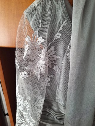 Traje de fiesta gris talla 50