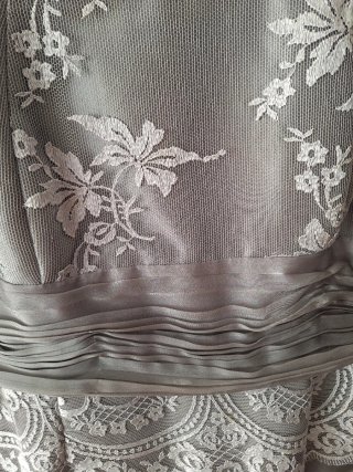 Traje de fiesta gris talla 50