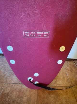 Tabla de surf OLAIAN con diseño de hojas