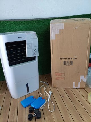 Costway Ventilador evaporativo 3 en 1 de 20L, 65W