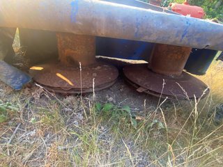 Segadora de dos platos para tractor