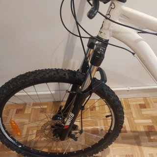 Bicicleta Montaña Rockrider Blanca