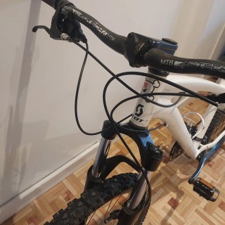 Bicicleta Montaña Rockrider Blanca