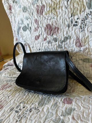 Bolso de cuero azul oscuro Vera Pelle