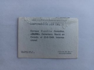 Cromo Quini Liga 73-74 Sporting Gijón