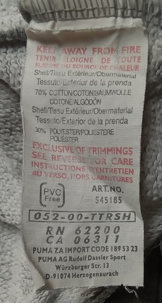 Felpa PUMA grigia con cappuccio taglia 44