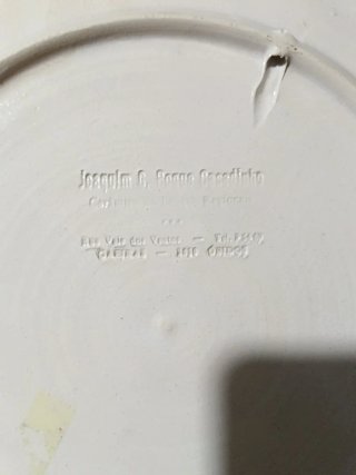 Plato decorativo cerámica langosta