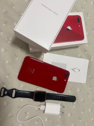 iPhone 8 Plus Rojo 256GB / Apple Watch Serie 3