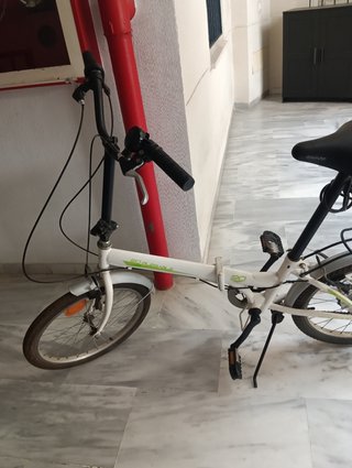 Bicicleta plegable blanca 20