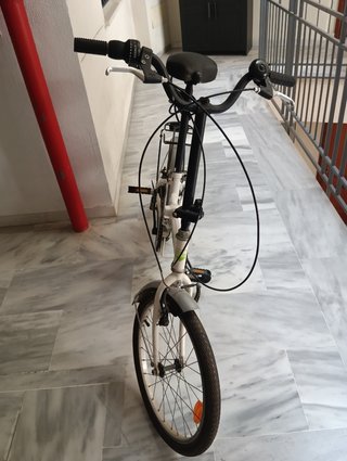 Bicicleta plegable blanca 20