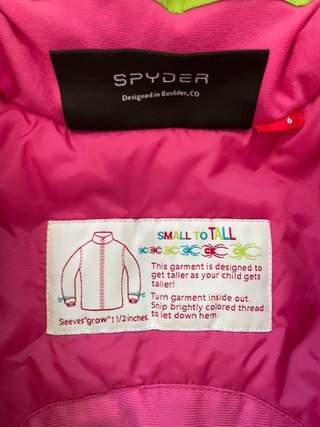Giacca da sci verde Spyder taglia 6 IMPECCABILE