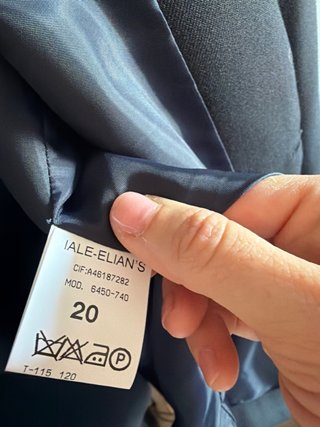 Americana Ialeschool azul marino. Talla 20