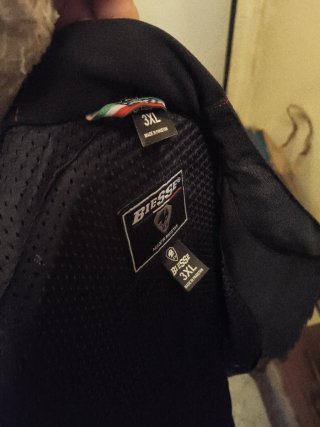 Mono Biesse Piel y Cordura Negro/Rojo