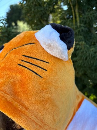 Disfraz de zorro naranja talla M. Kigurumi fox