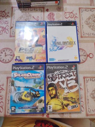 Lote 4 Juegos PlayStation 2: PES 6, FF X, Splashdo