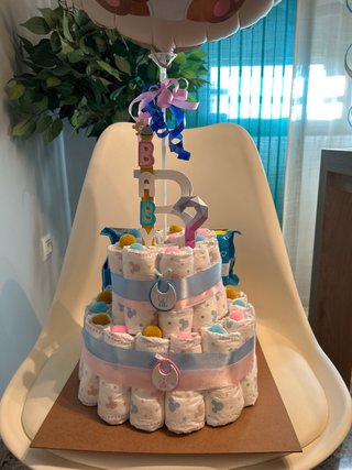 Tarta Babyshower/Revelación Oso