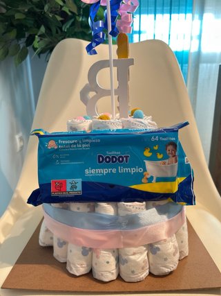 Tarta Babyshower/Revelación Oso