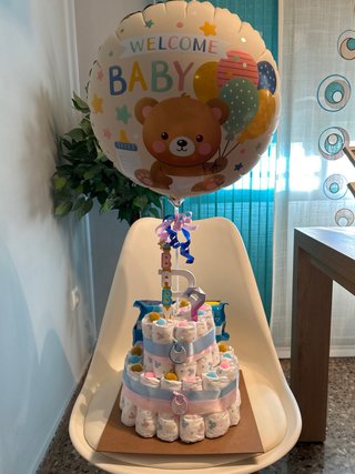 Tarta Babyshower/Revelación Oso