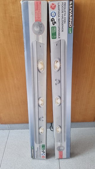 2 Regletas Luz Bajo Mueble Livarno Sensor