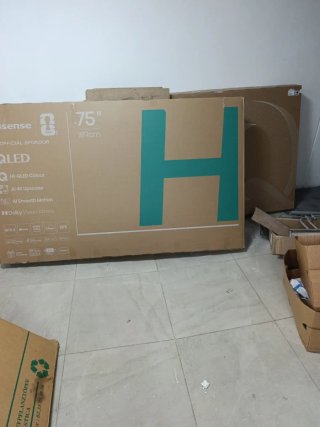 2 TV Hisense 75 Pantallas Rotas