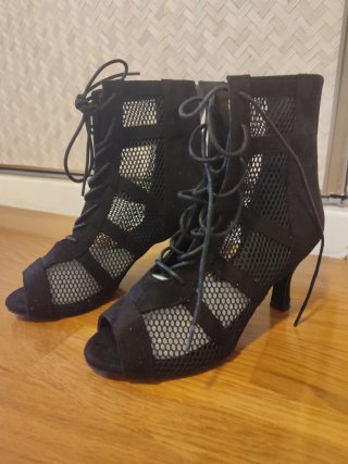 Botines de baile latino negros