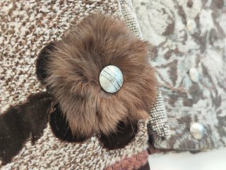 Bolero Vintage Tapiz Flores Pelo