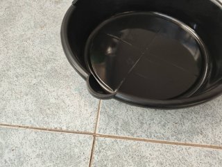 Palangana plana para cambio de aceite