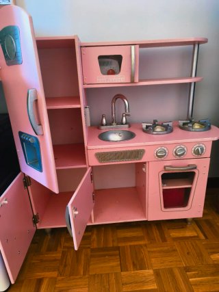 Cocinita de Juguete Rosa