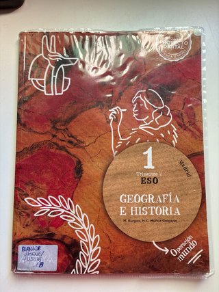 Libros historia 1, 2 y 3 evaluacion. 1 de la eso