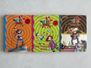 3 libros tapa blanda, “KIKA supersorgiña”